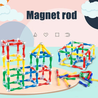 MASTER MAGNETIC CONSTRUCTION TOY - 124 PCS
